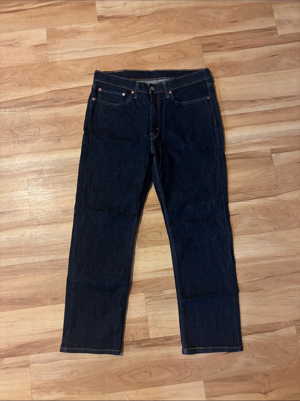 Levi's Dark Blue Straight Leg Jeans